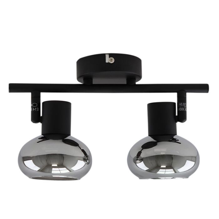 Design ceiling spotlight black, Tanju