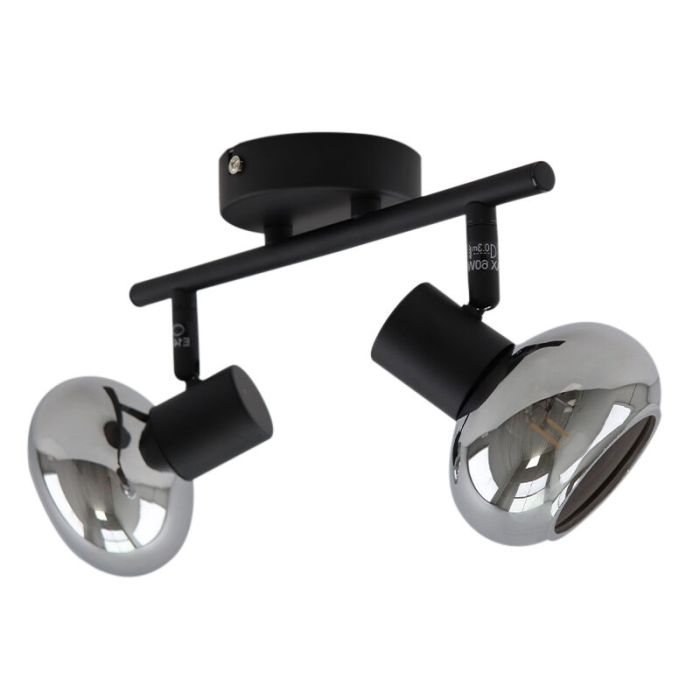 Design ceiling spotlight black, Tanju