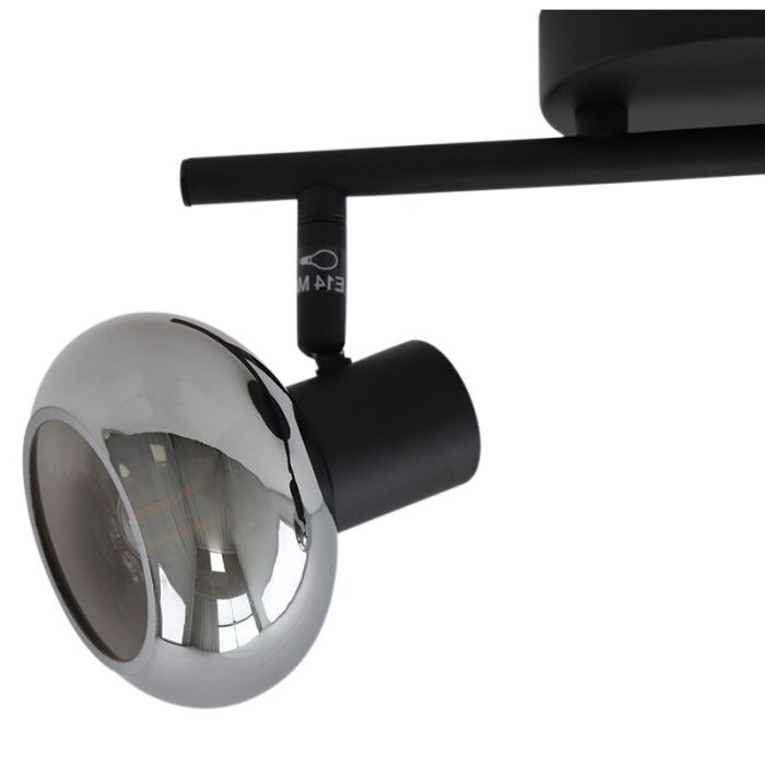 Design ceiling spotlight black, Tanju