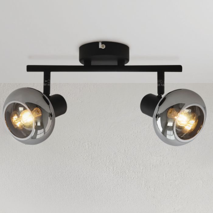 Design ceiling spotlight black, Tanju