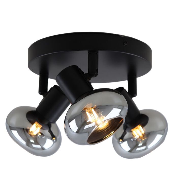 Design ceiling spotlight black, Tanju