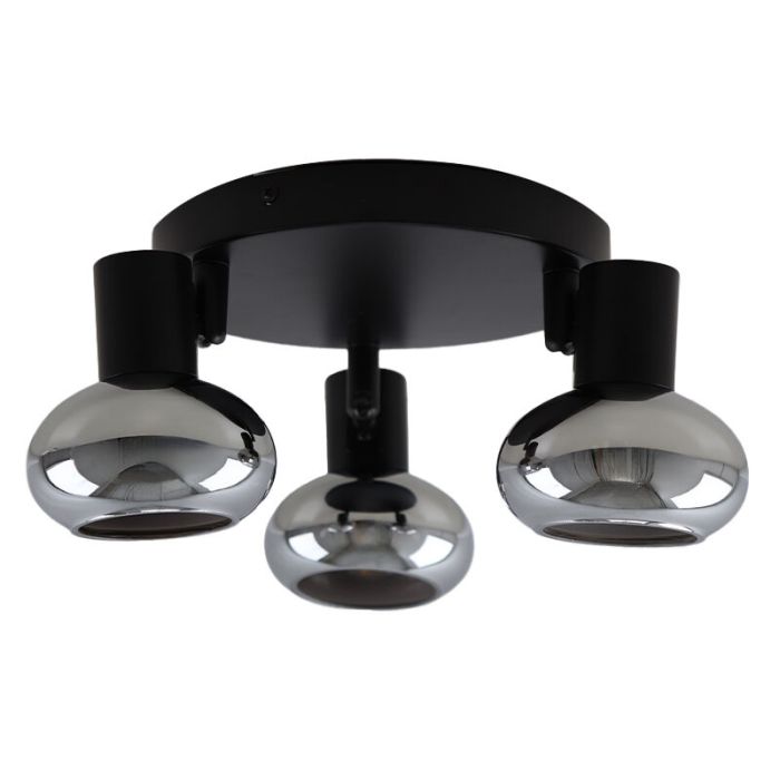 Design ceiling spotlight black, Tanju