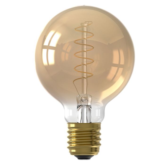Dimmable Calex E27 LED filament bulb amber, 3,8W, 2100K