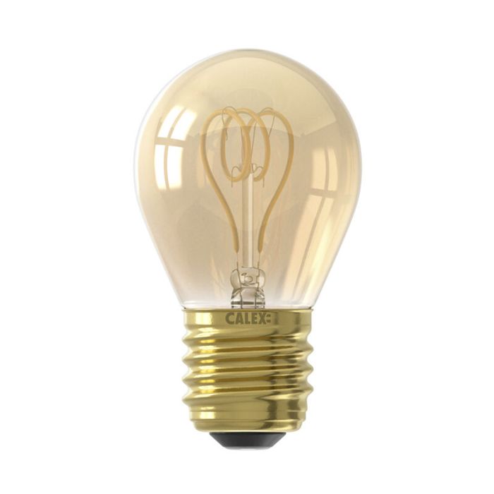 Dimmable Calex E27 LED filament bulb amber, 2,5W, 2100K