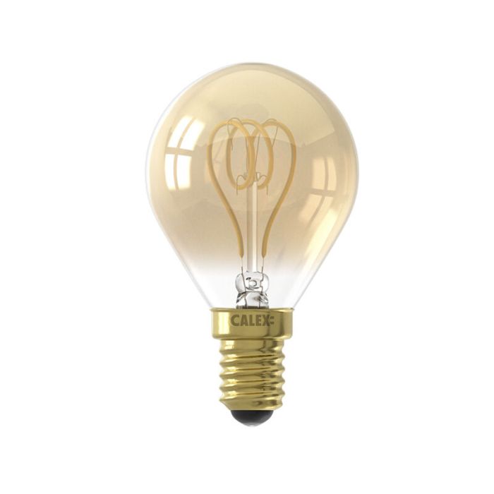 Dimmable Calex E14 LED filament bulb amber, 2,5W, 2100K