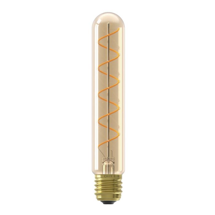 Dimmable Calex E27 LED tubular bulb amber, 2,5W, 2100K
