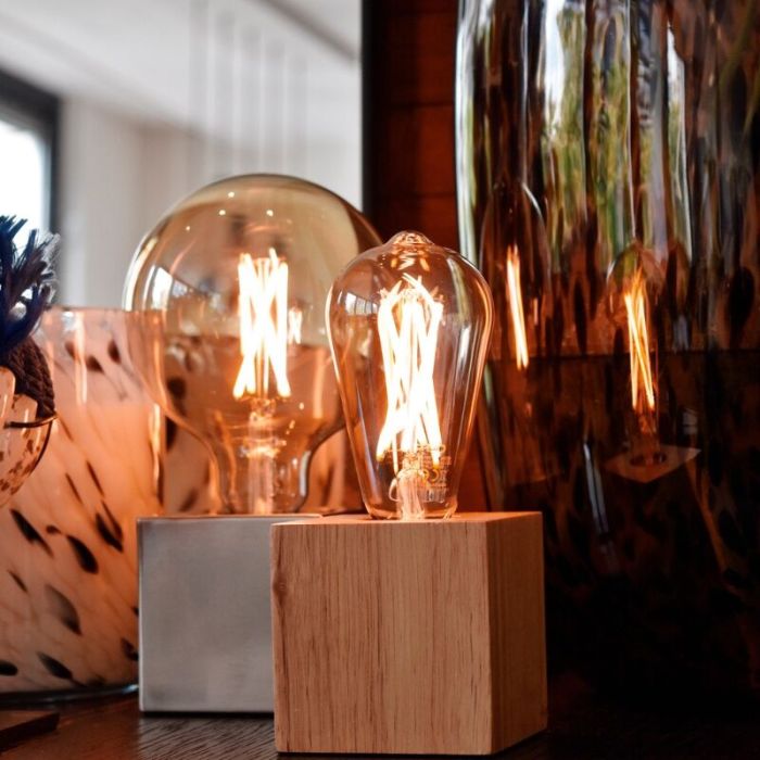 Dimmable Calex E27 LED filament bulb amber, 4,5W, 2100K