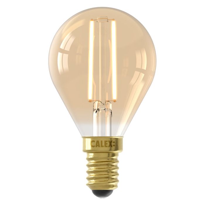 Dimmable Calex E14 LED filament bulb amber, 3,5W, 2100K