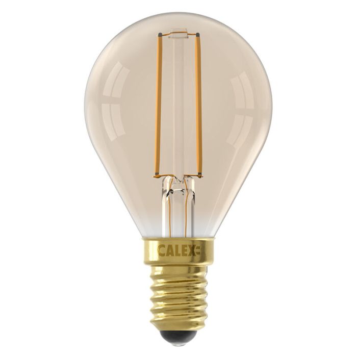 Dimmable Calex E14 LED filament bulb amber, 3,5W, 2100K