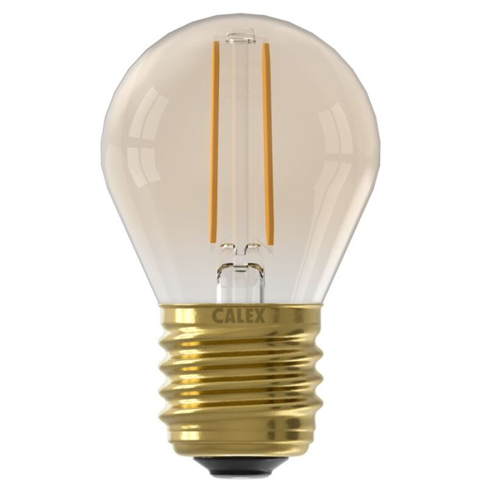 Dimmable Calex E27 LED filament bulb amber, 3,5W, 2100K