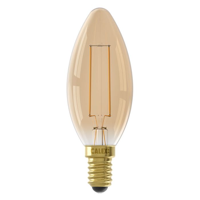 Dimmable Calex E14 LED candle bulb amber, 3,5W, 2100K