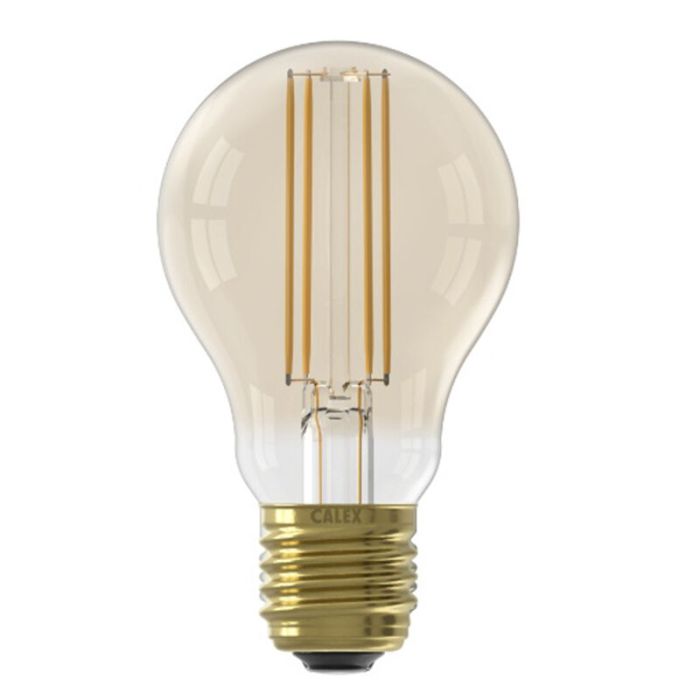 Dimmable Calex E27 LED filament bulb amber, 4,5W, 2100K