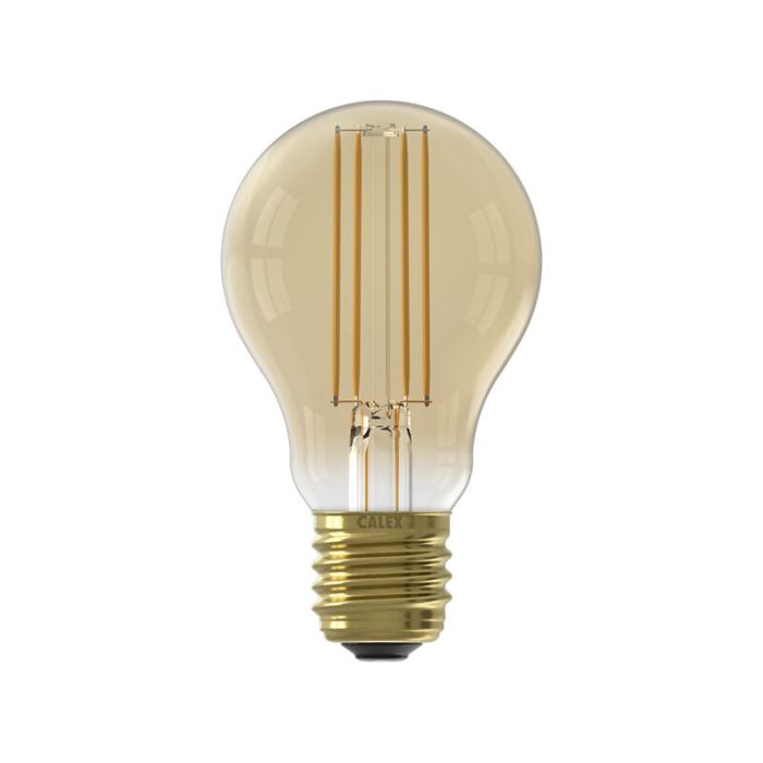 Dimmable Calex E27 LED filament bulb amber, 7,5W, 2100K
