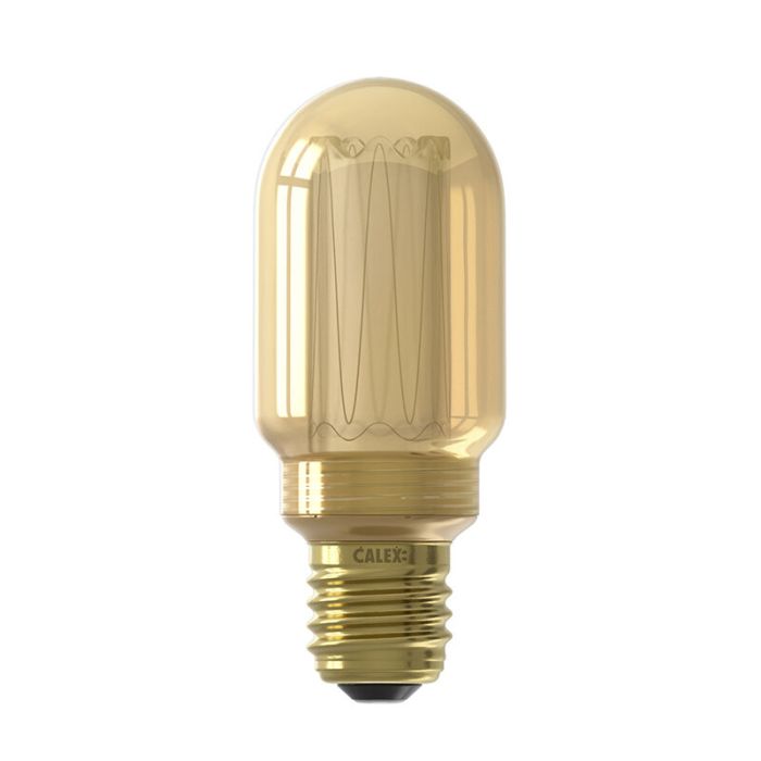 Dimmable Calex E27 LED tubular bulb amber, 3,5W, 1800K