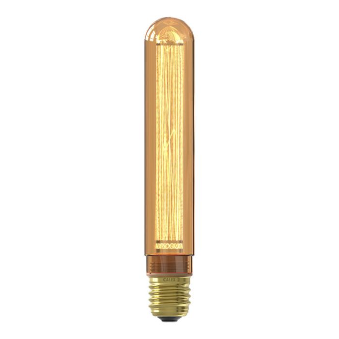 Dimmable Calex E27 LED tubular bulb amber, 2,3W, 1800K