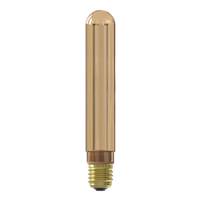 Dimmable Calex E27 LED tubular bulb amber, 2,3W, 1800K