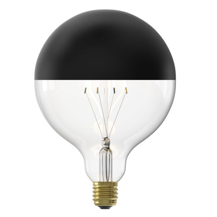 Dimmable Calex E27 LED crown bulb black, 4W, 1800K