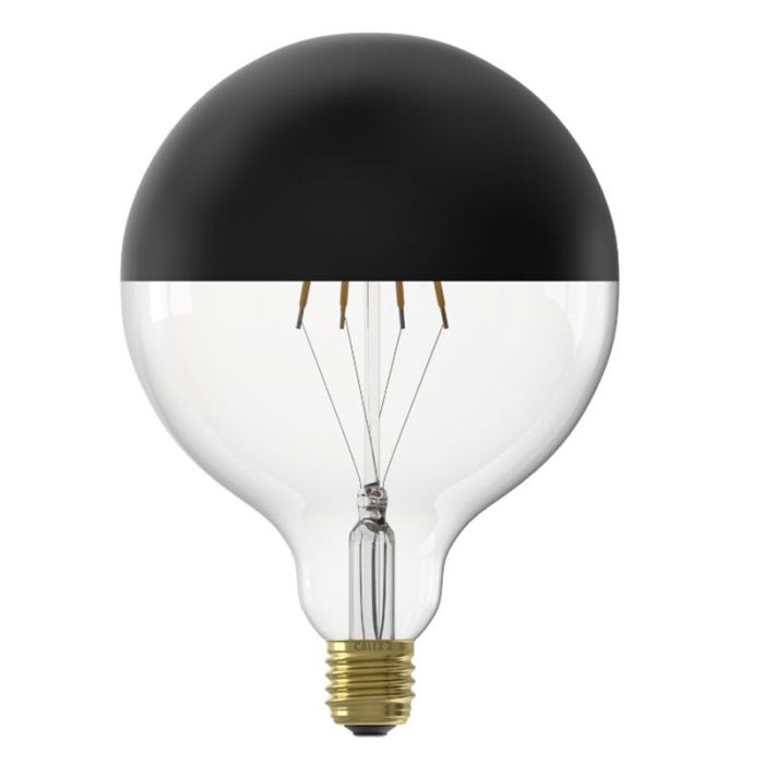 Dimmable Calex E27 LED crown bulb black, 4W, 1800K