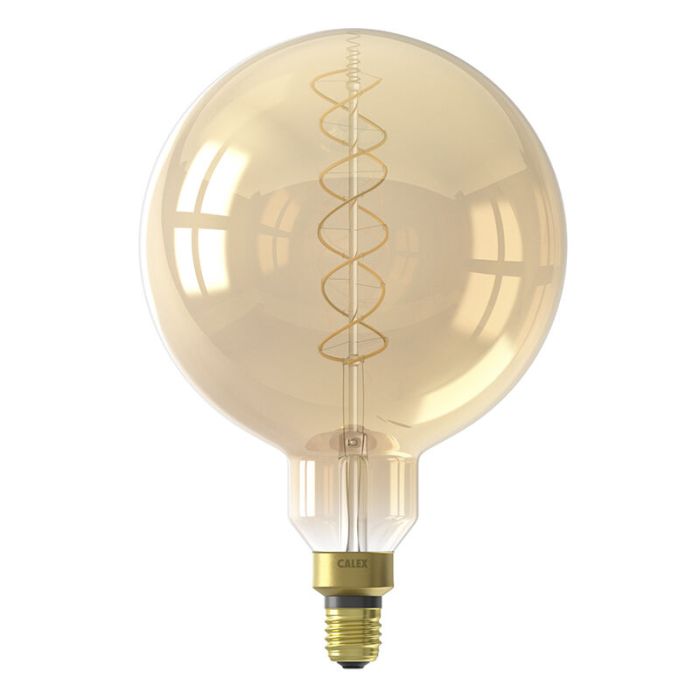 Dimmable Calex E27 LED filament bulb amber, 3W, 2200K