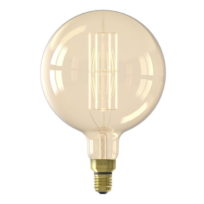 Dimmable Calex E27 LED filament bulb amber, 10,5W, 2100K