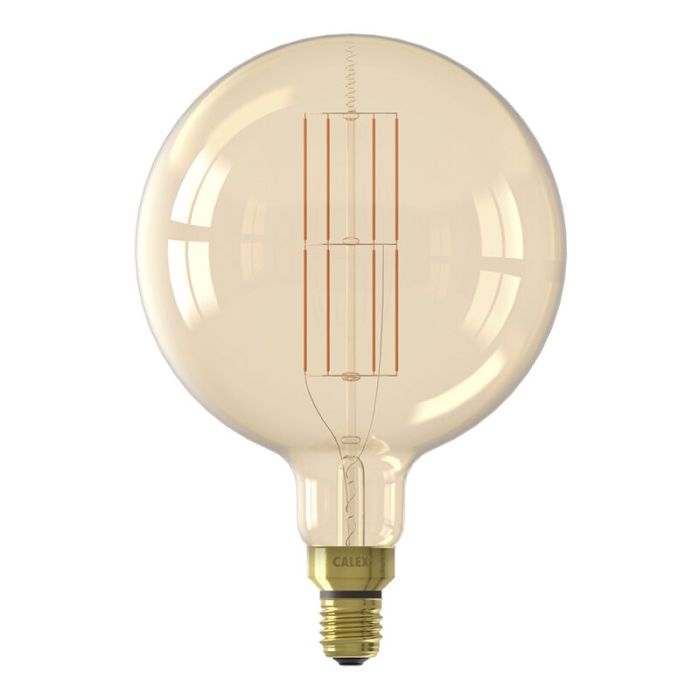 Dimmable Calex E27 LED filament bulb amber, 10,5W, 2100K
