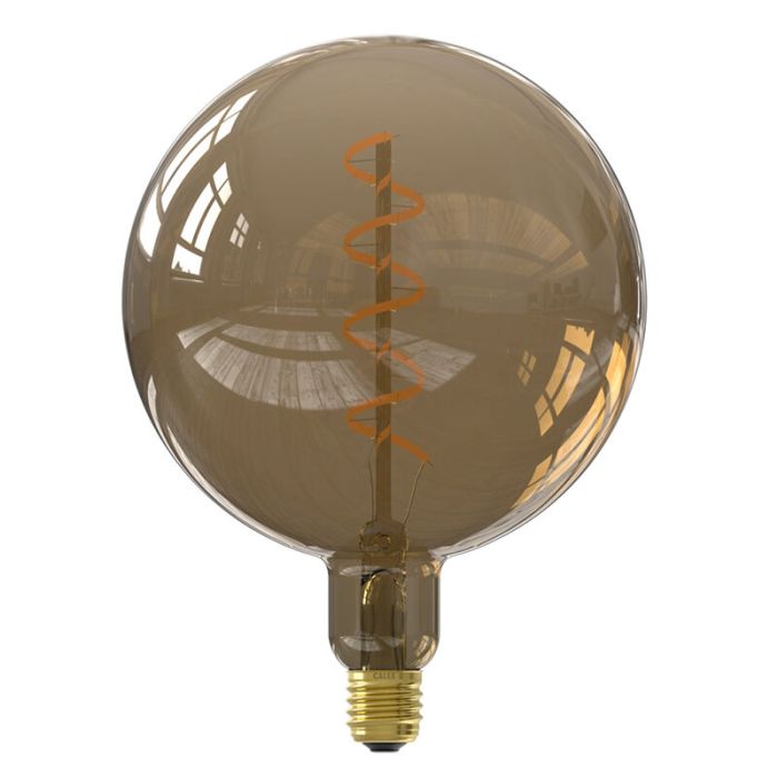 Dimmable Calex E27 LED filament bulb Kalmar, brown, 5W, 1800K