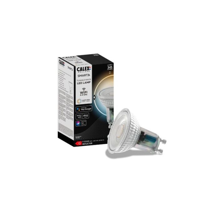 Calex smart LED bulb GU10, 4,9W, 2200-4000K