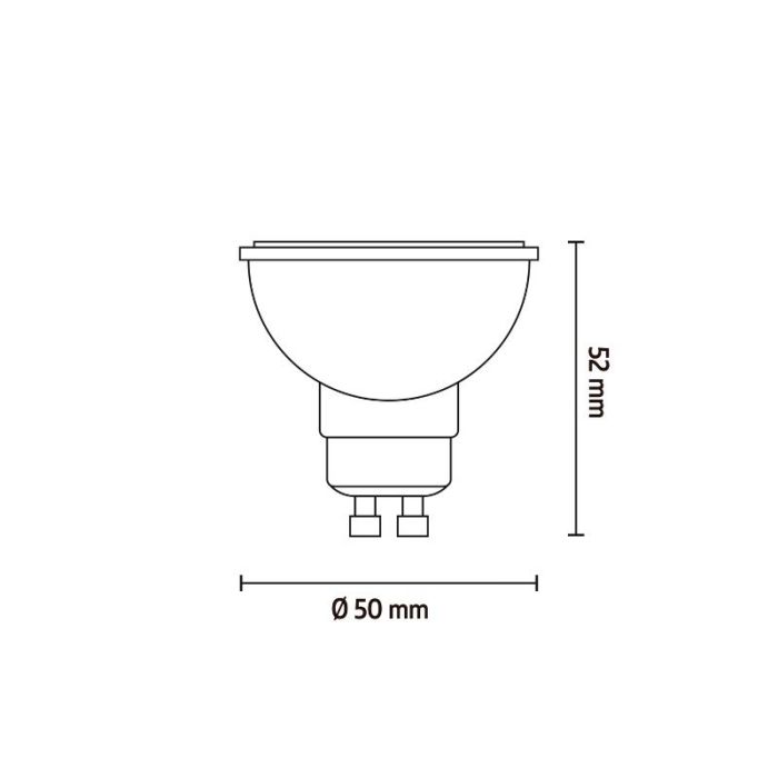 Calex smart LED bulb GU10, 4,9W, 2200-4000K