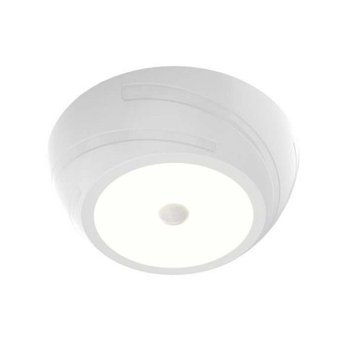 White ceiling light with sensor plastic, Ravza, 2.3W, 3000K LED, IP44