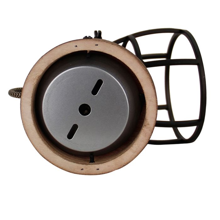 Industrial ceiling spotlight black, Calvin