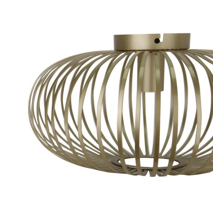 Industrial flush ceiling light gold, Lieve