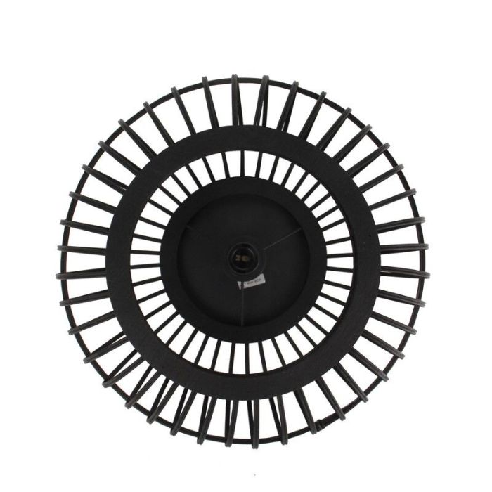 Rustic flush ceiling light black, Cherine
