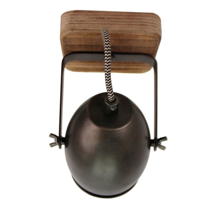Vintage ceiling spotlight black, Chanice