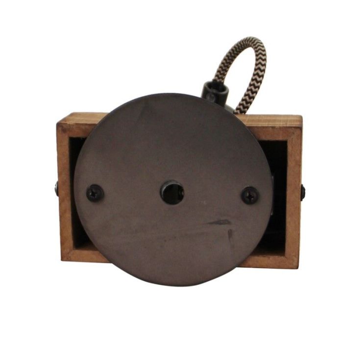 Wood ceiling spotlight black, Clazina
