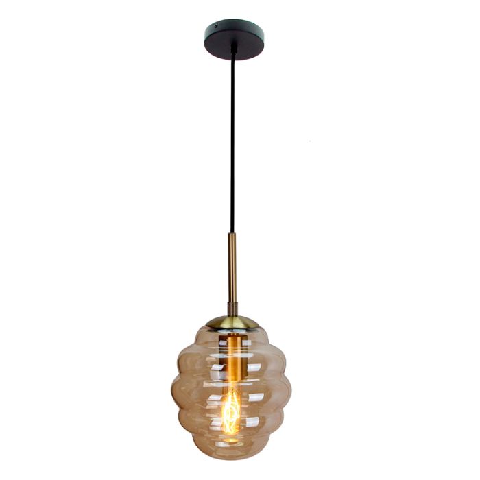 Modern pendant light amber, Lemay
