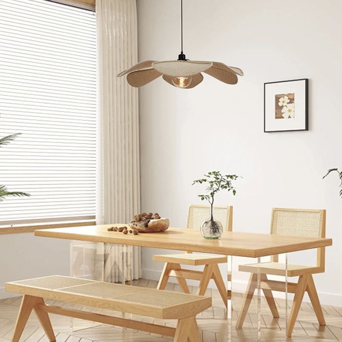 Rustic pendant light beige, Vere