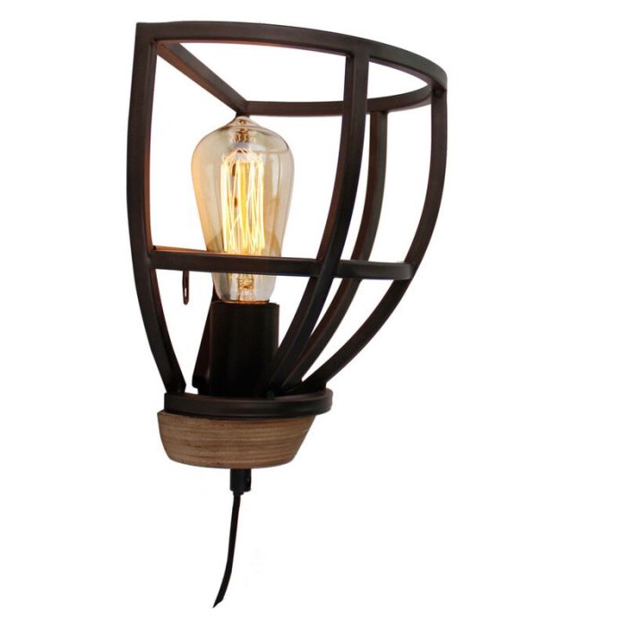 Industrial wall light black, Calvin