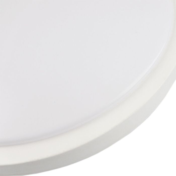 White modern flush ceiling light plastic, Kos, 22W, 3000K LED