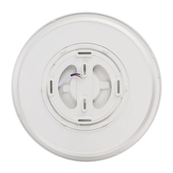 Black modern flush ceiling light plastic, Joachim, 24W, 3000K LED
