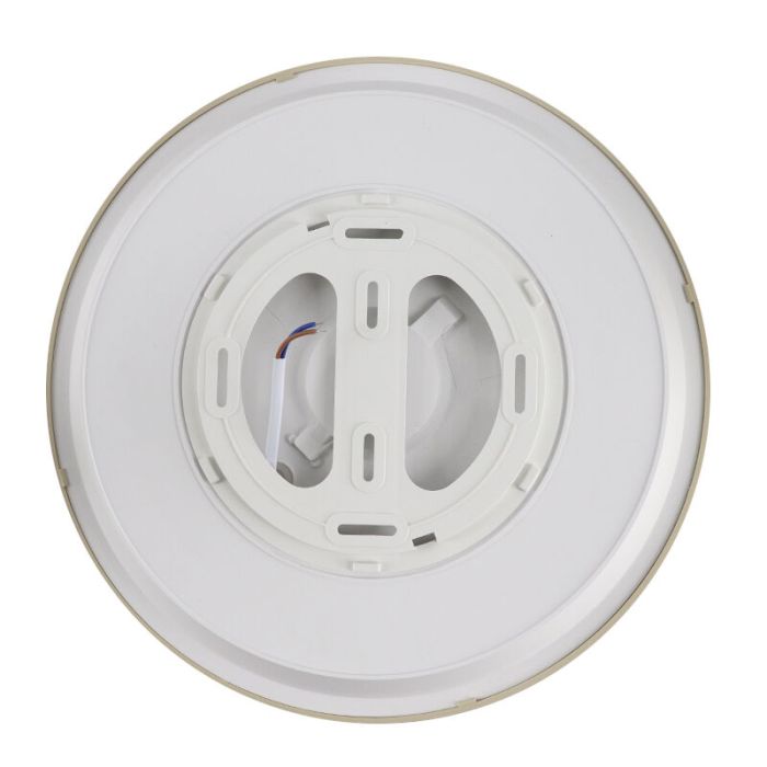 Silver modern flush ceiling light plastic, Joachim, 24W, 3000K LED