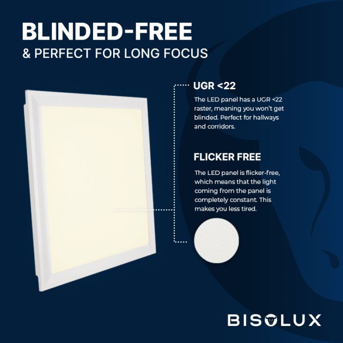 600x600 LED Panel - 38W - 3000K - Back-Lit
