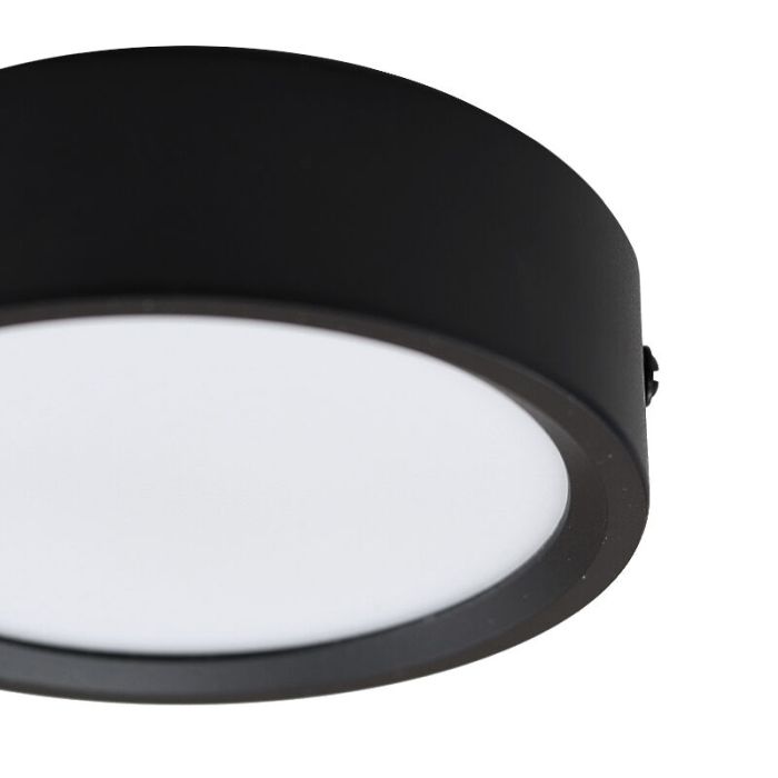 Black ceiling light aluminium, Aletta, 5W, 3000K LED