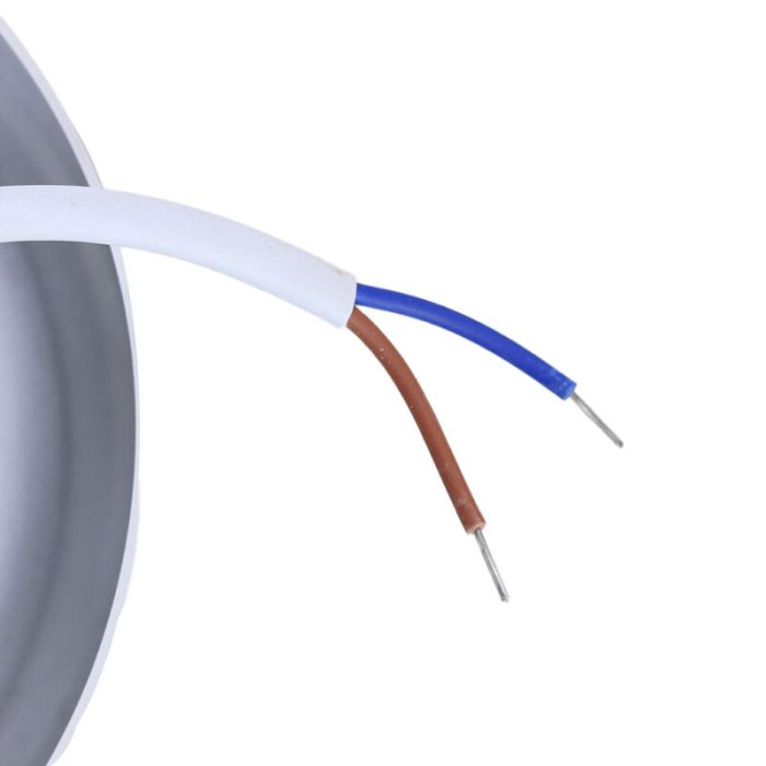 White ceiling light aluminium, Aletta, 5W, 3000K LED
