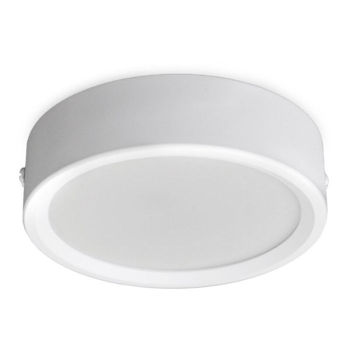 White ceiling light aluminium, Aletta, 15W, 3000K LED