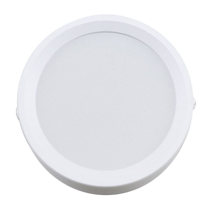 White ceiling light aluminium, Aletta, 15W, 3000K LED