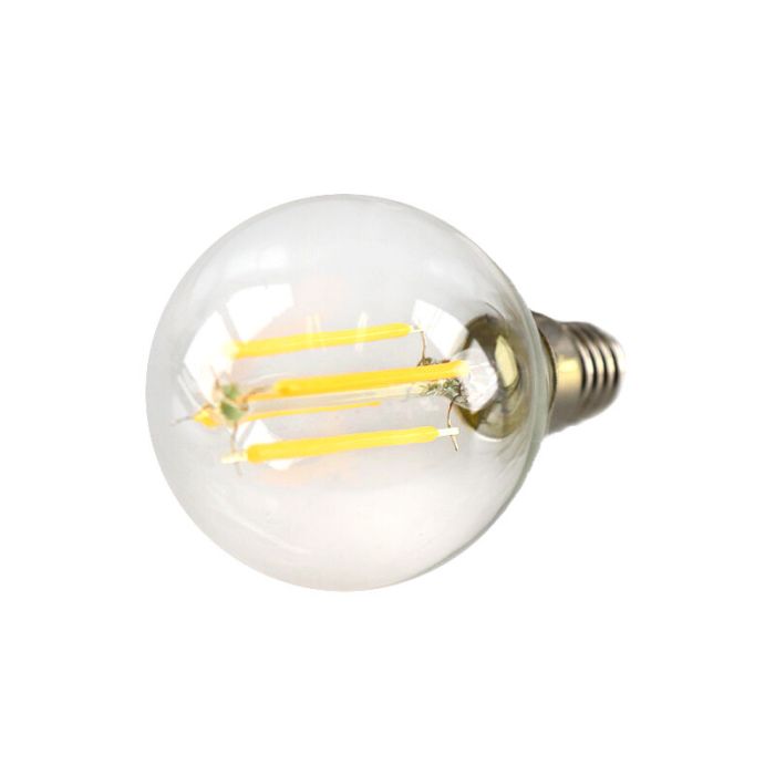 Dimmable E14 LED bulb, P45, 3w, transparent glass, 2700k