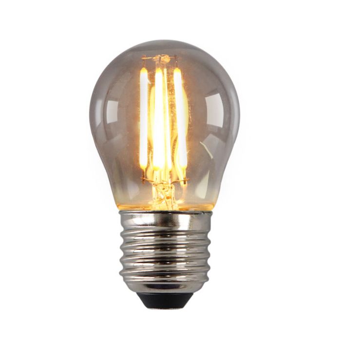 Dimmable E27 LED bulb, P45, 3w, smoke glass, 2200K