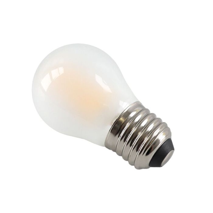 Dimmable E27 LED bulb, P45, 3w, white glass, 2700k