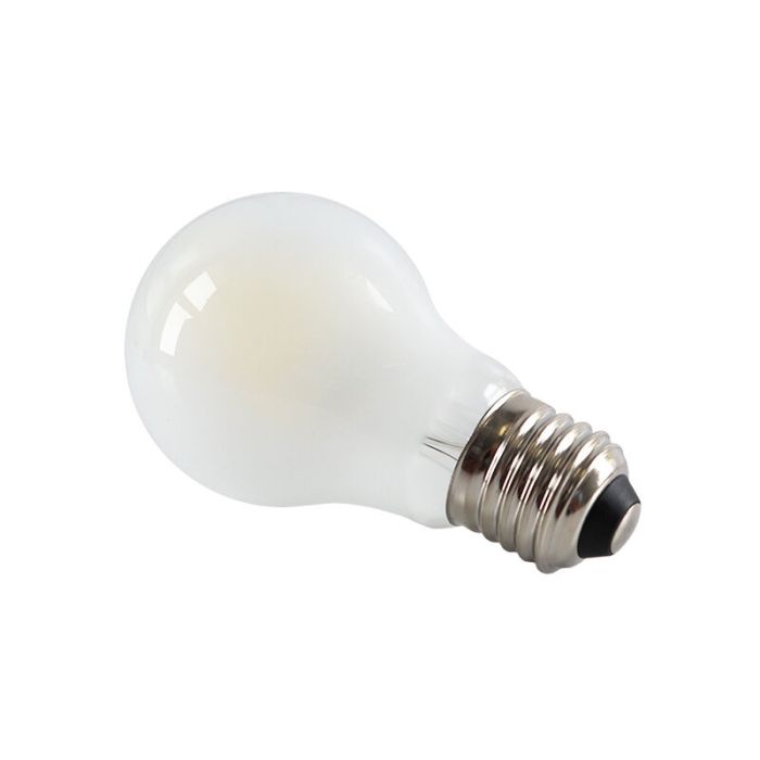 Dimmable E27 LED bulb, A60, 5w, white glass, 4000k