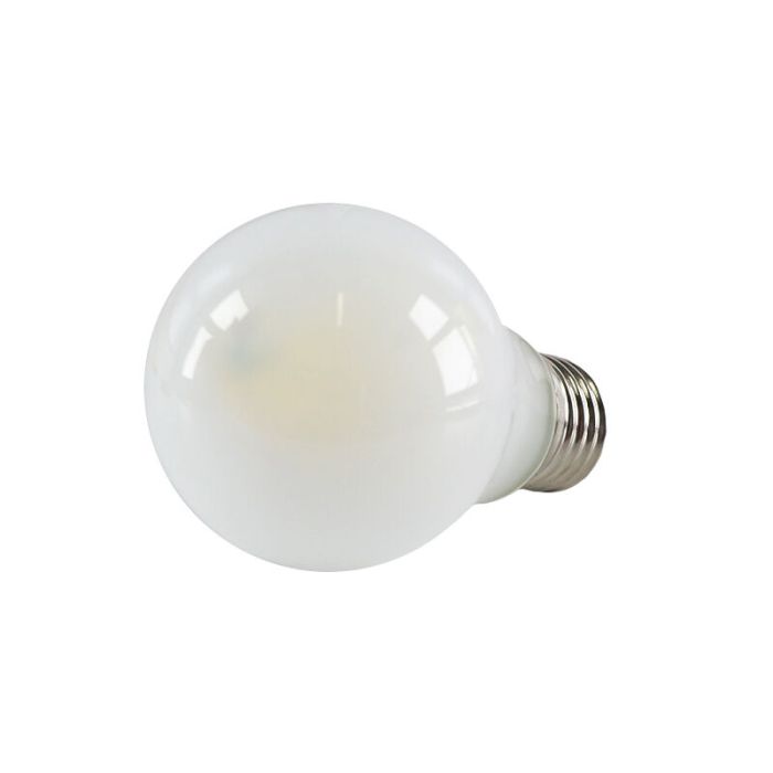 Dimmable E27 LED bulb, A60, 5w, white glass, 4000k